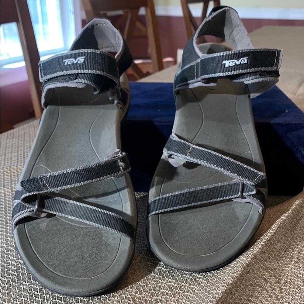 Teva Black and Gray Sandals- no box. Gently used
